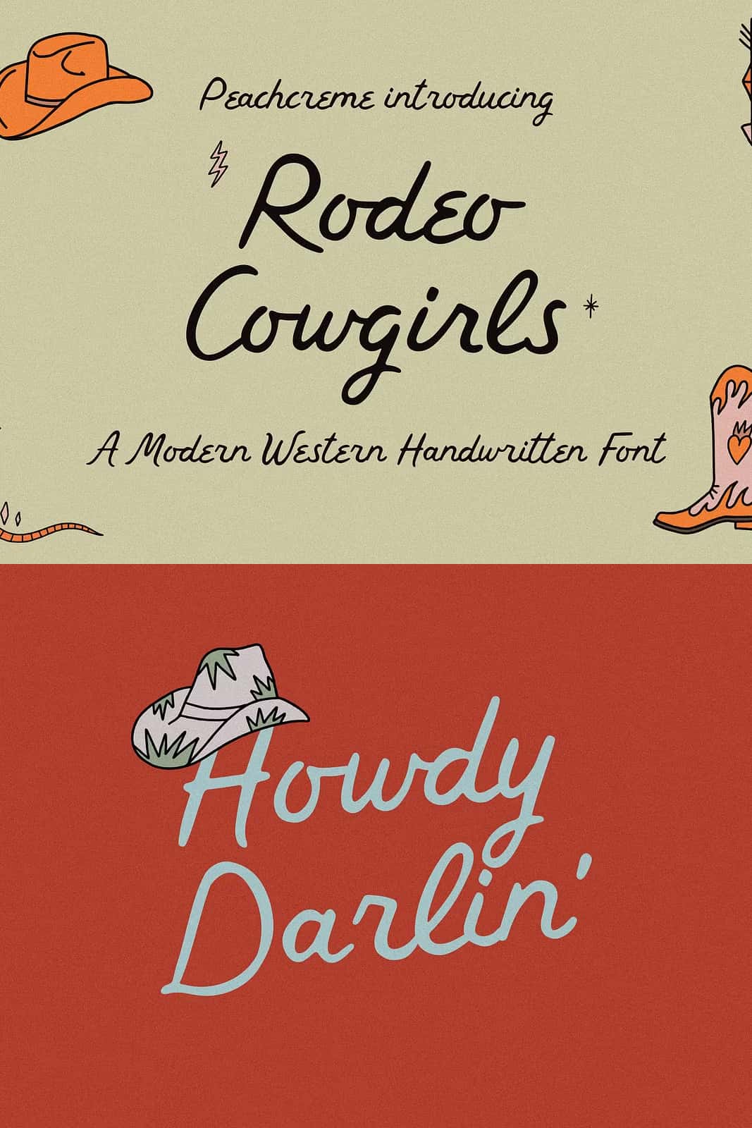 Rodeo Cowgirls // Western Font - Leasted - Graphics Template Resources