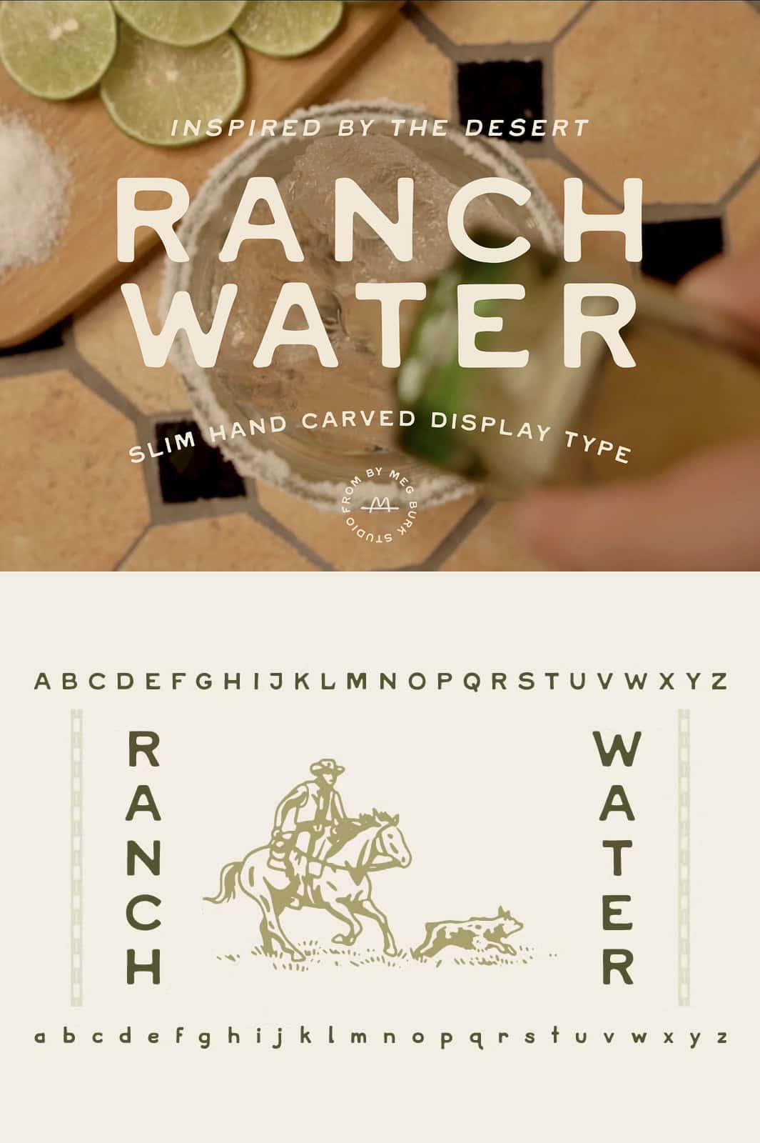 Ranch Water Display Type - Leasted - Graphics Template Resources