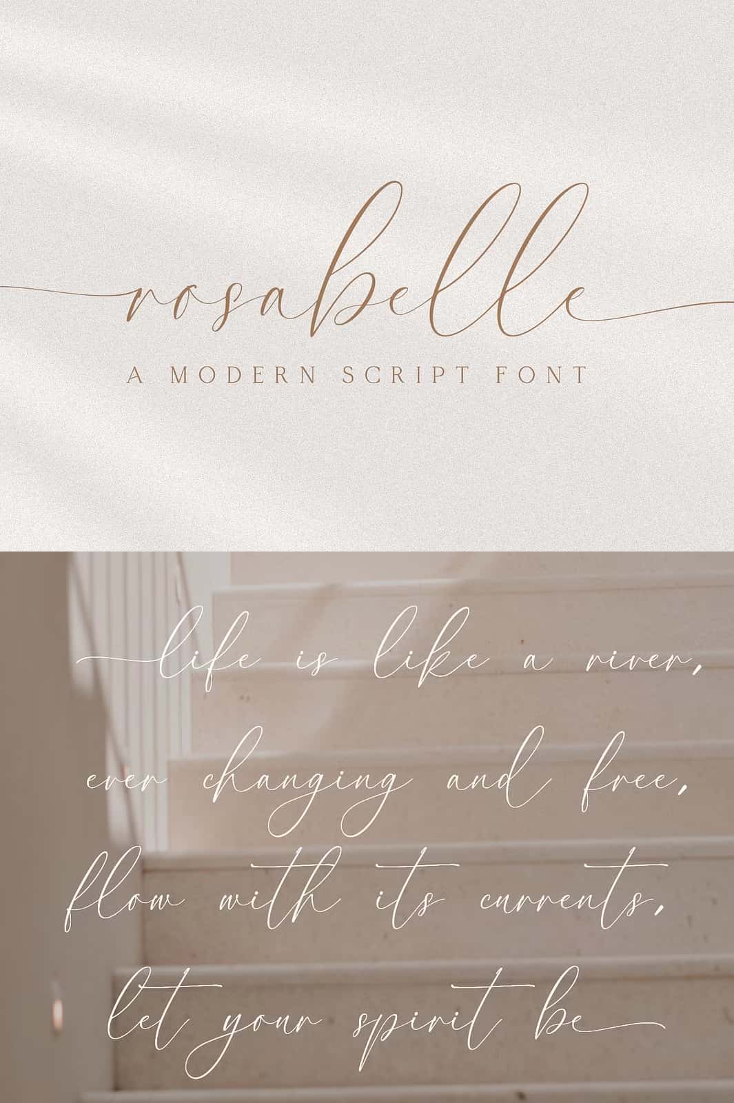 Rosabelle A Modern Script Font - Leasted - Graphics Template Resources