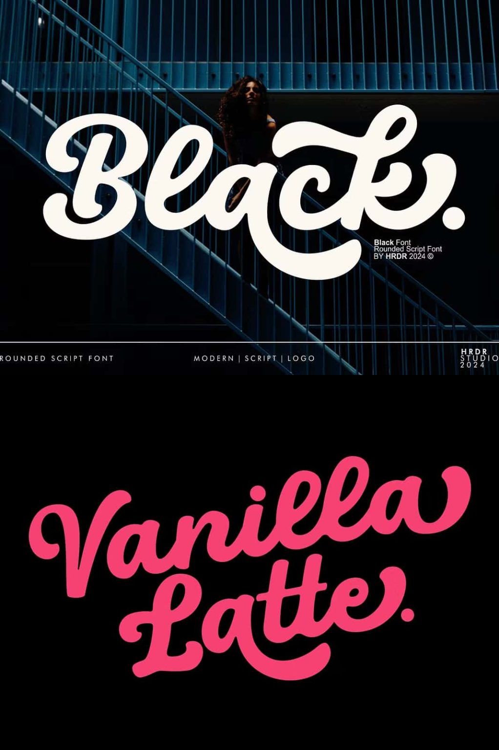 Black - Rounded Script Font - Leasted - Graphics Template Resources