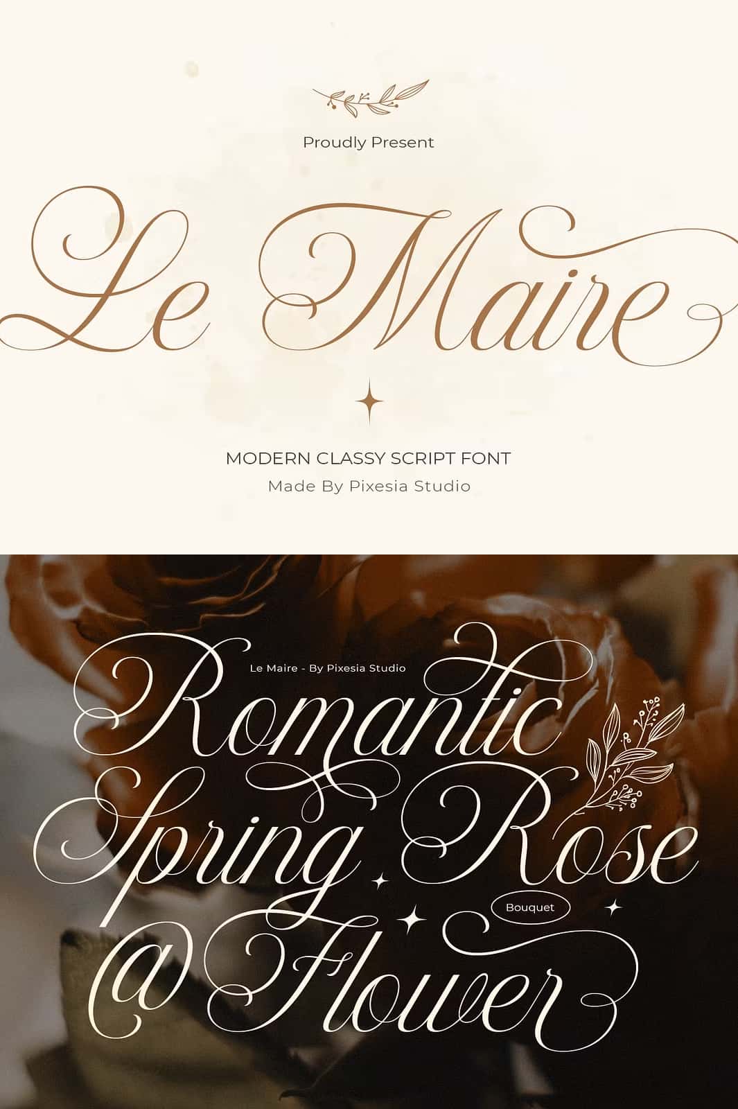 Le Maire - Modern Cursive Script - Leasted - Graphics Template Resources