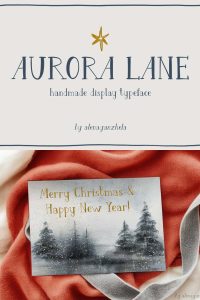 AURORA LANE - display typeface - Leasted - Graphics Template Resources
