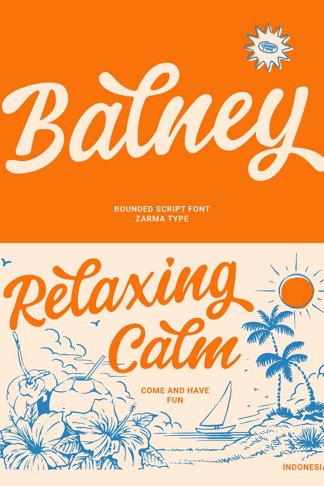 Balney - Rounded Script Font - Leasted - Graphics Template Resources