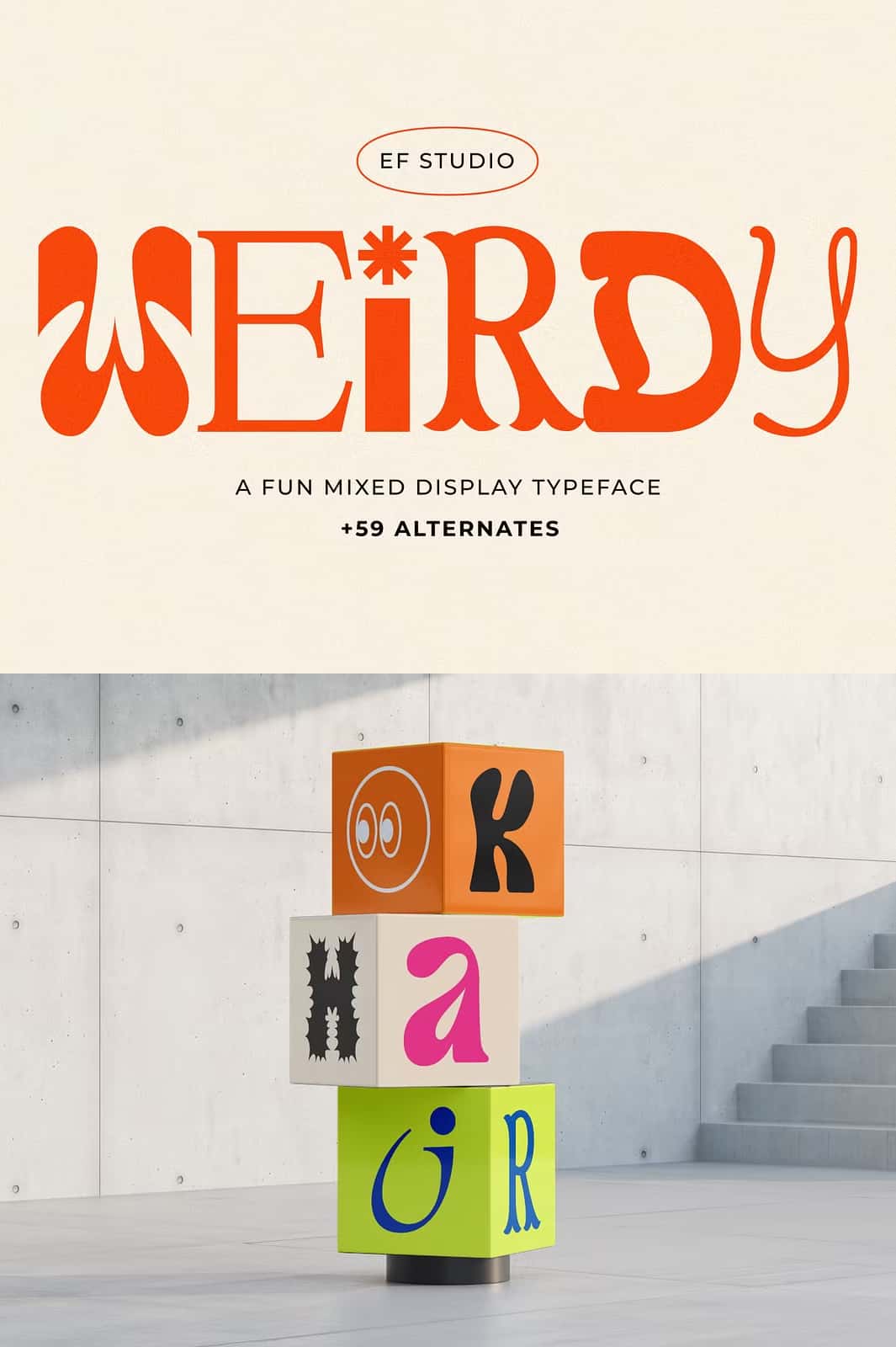 Y Fun Weirdy - Fun Mixed Display - Leasted - Graphics Template Resources