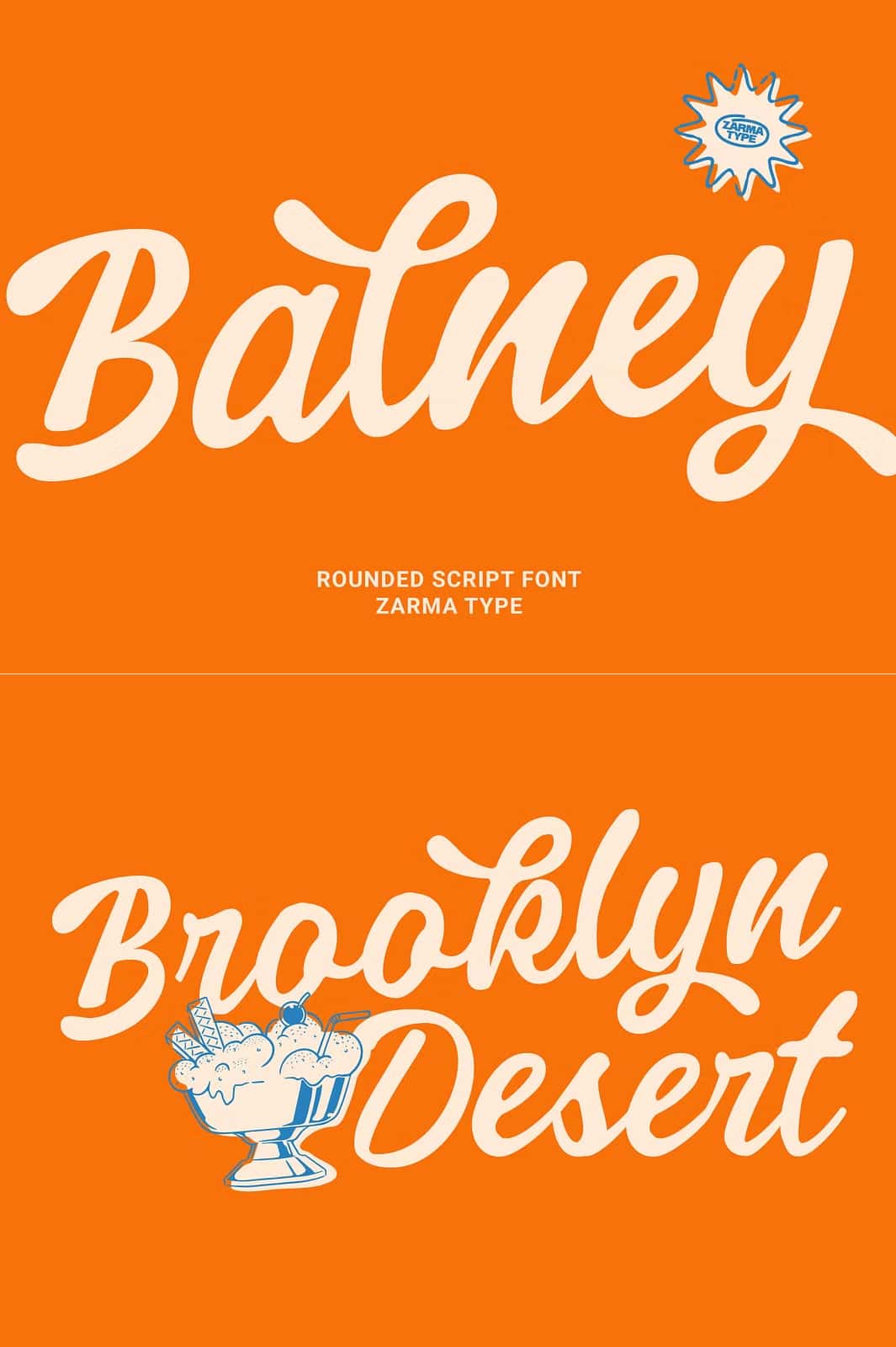 Balney - Rounded Script Font - Leasted - Graphics Template Resources