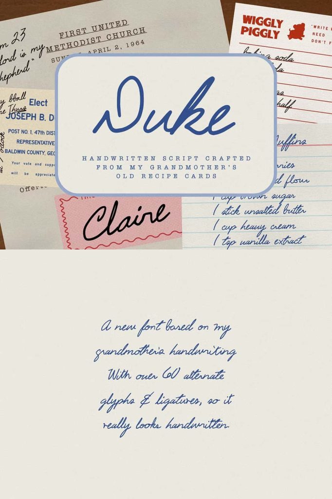 Duke Handwritten Script - Leasted - Graphics Template Resources