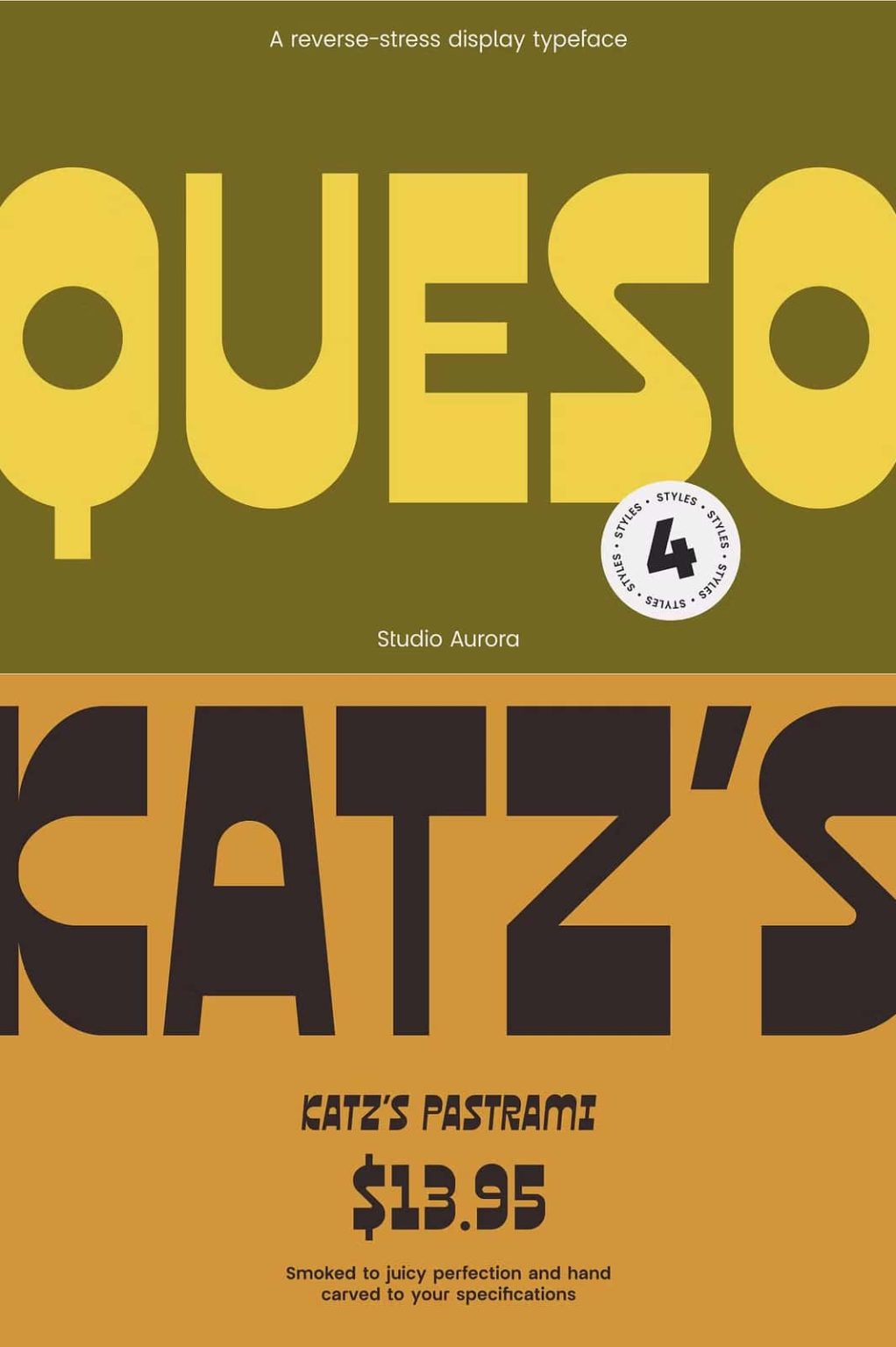 Queso – Quirky Retro Display Font - Leasted - Graphics Template Resources