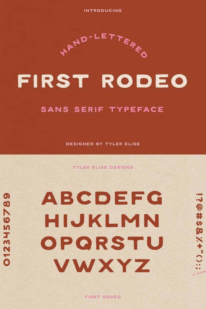 FIRST RODEO by Tyler Elise - Leasted - Graphics Template Resources