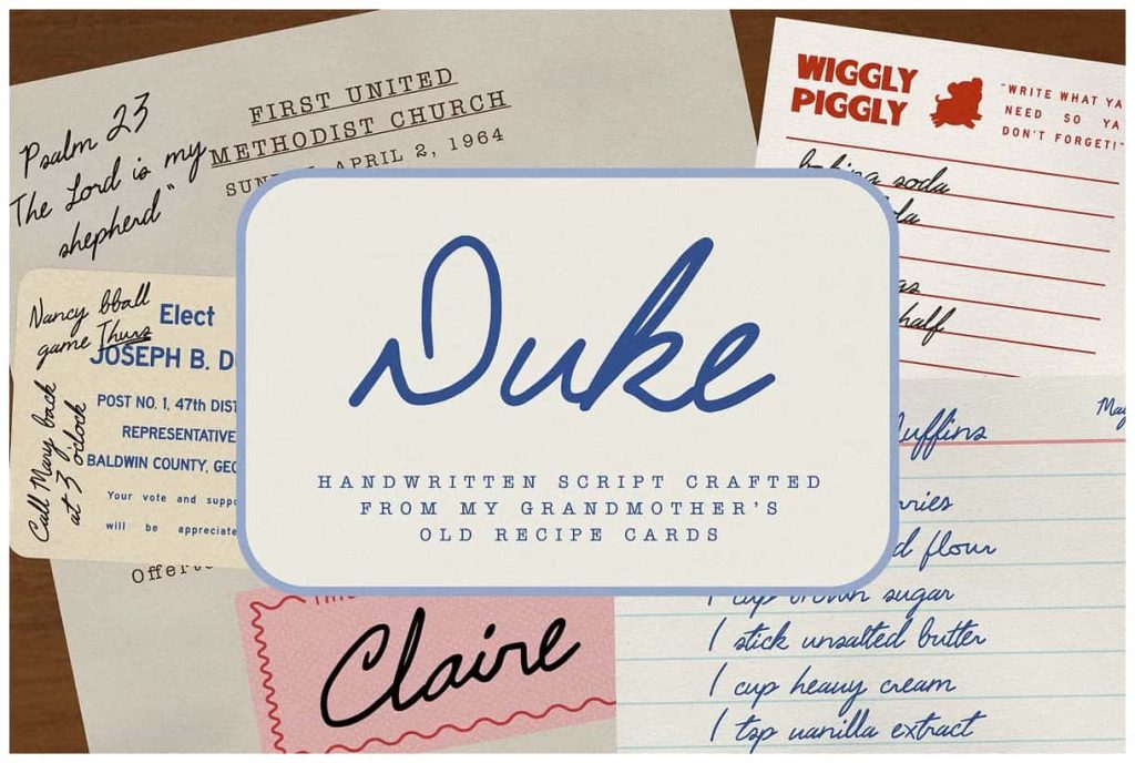 Duke Handwritten Script - Leasted - Graphics Template Resources