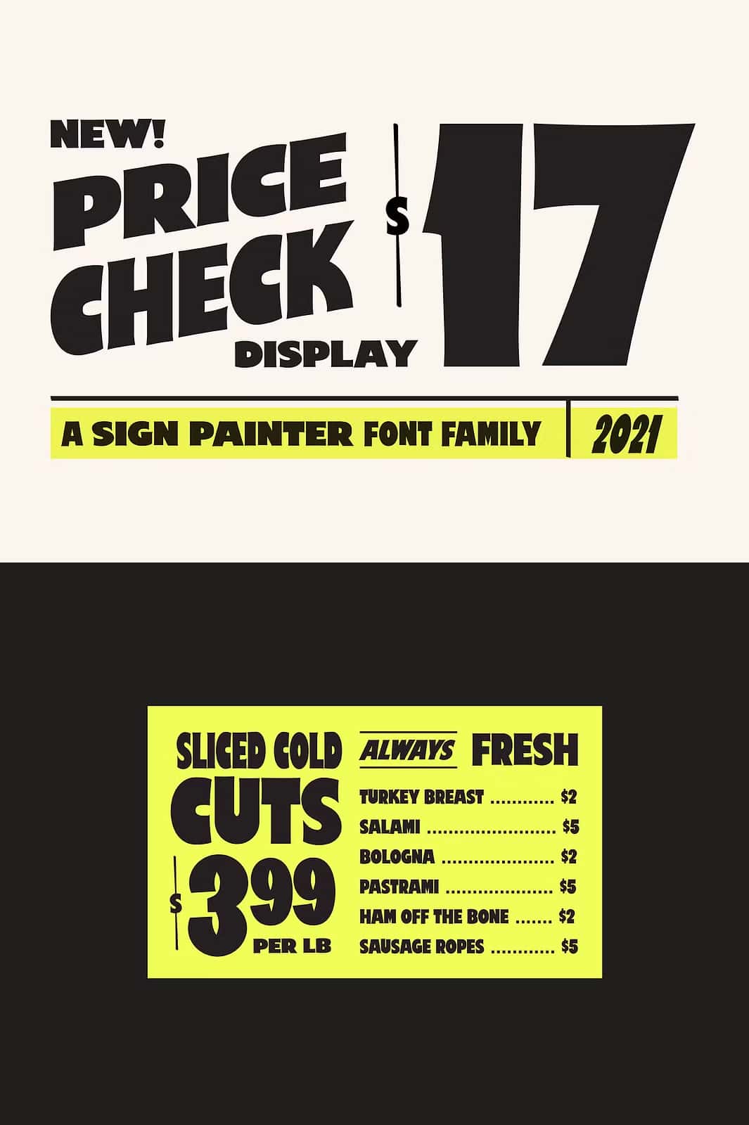 Price Check - A Sign Painter Display - Leasted - Graphics Template ...