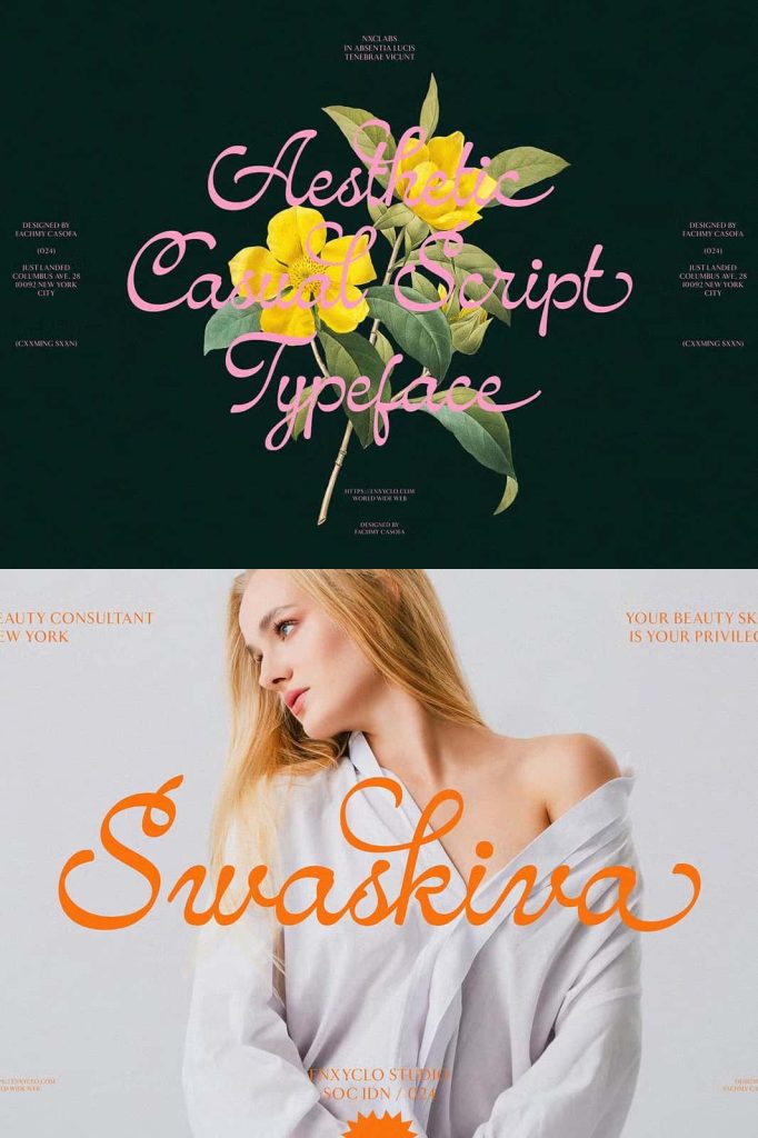 Amhiney - Casual Script - Leasted - Graphics Template Resources