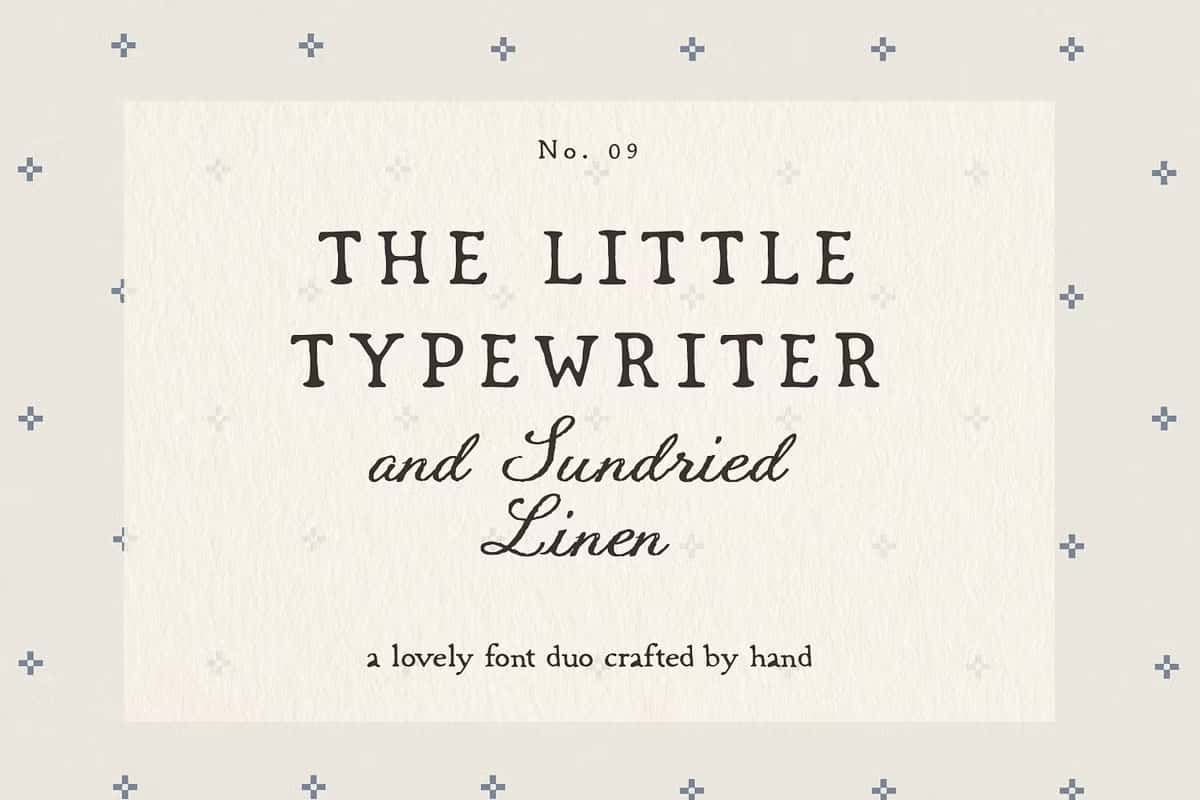 Handmade Typewriter & Rustic Script - Leasted - Graphics Template Resources